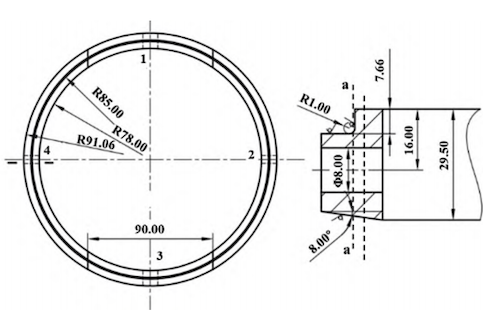 Structural schematic of the quad-ring